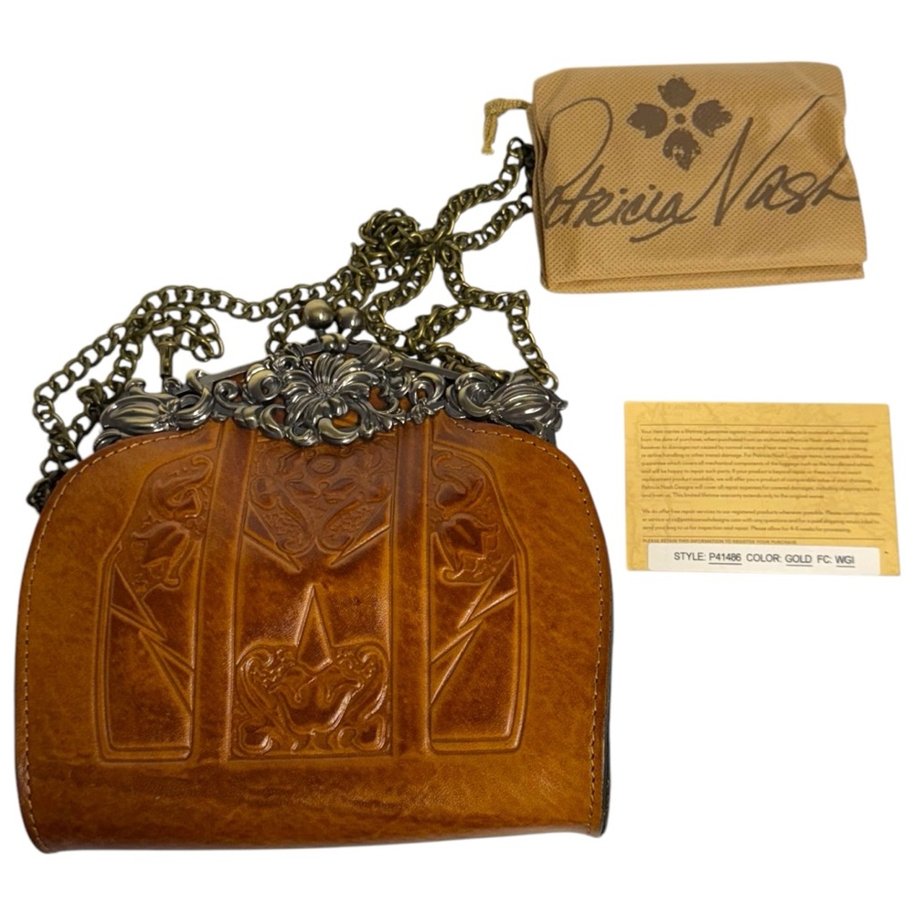 Patricia Nash "Carmonita" Brown Leather Bag